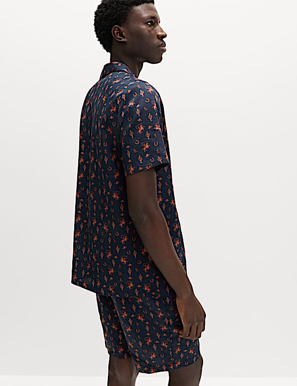 Pijama 100 % algod&oacute;n con estampado de cowboy - ES