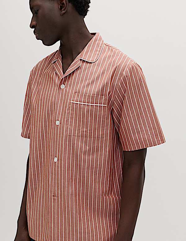 Pure Cotton Striped Pyjama Set - BE