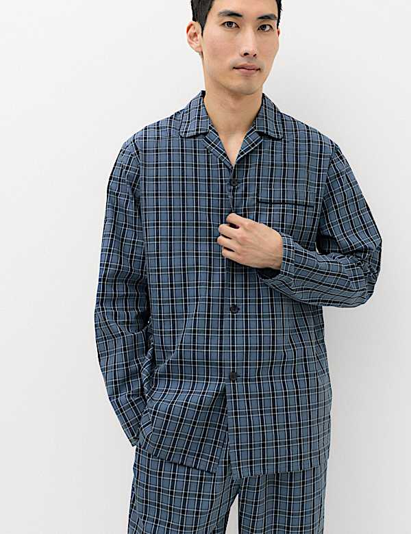 Pure Cotton Classic Checked Pyjama Set - HR