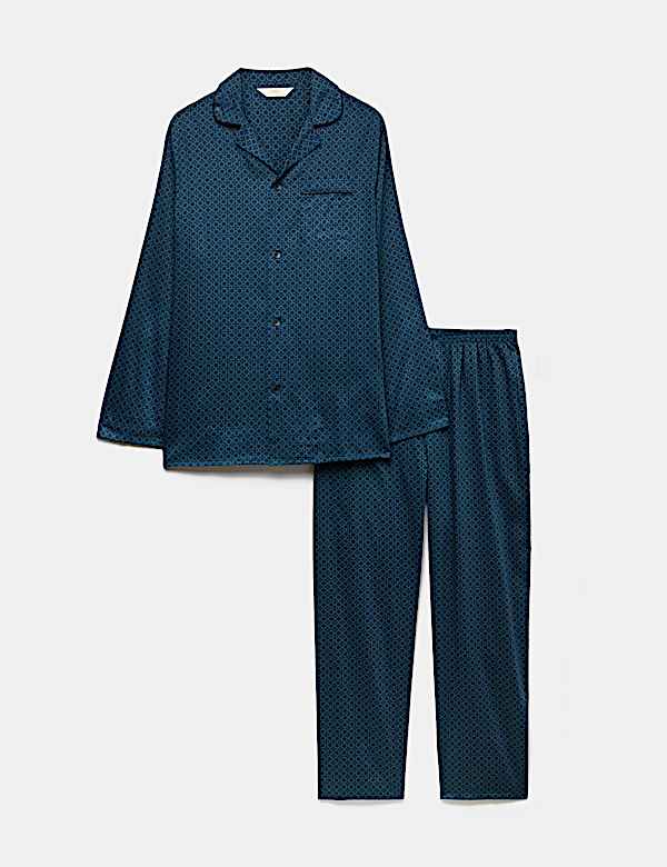 Pure Cotton Foulard Print Pyjama Set - HU