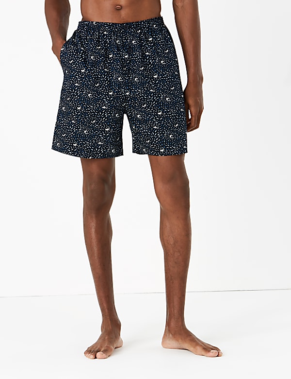 Pure Cotton Shark Print Pyjama Set