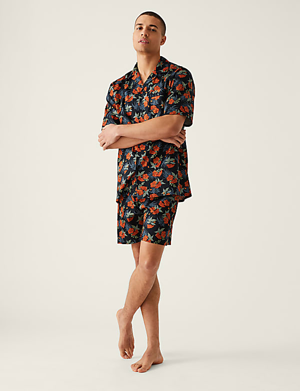 Pure Cotton Floral Print Pyjama Set