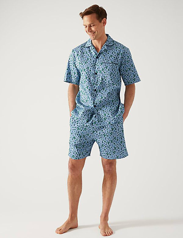 Buy Pure Cotton Cactus Print Pyjama Set at Marks Spencer