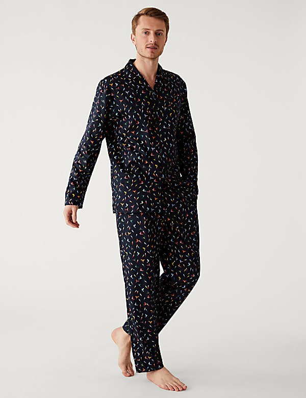 Pure Cotton Budgie Print Pyjama Set