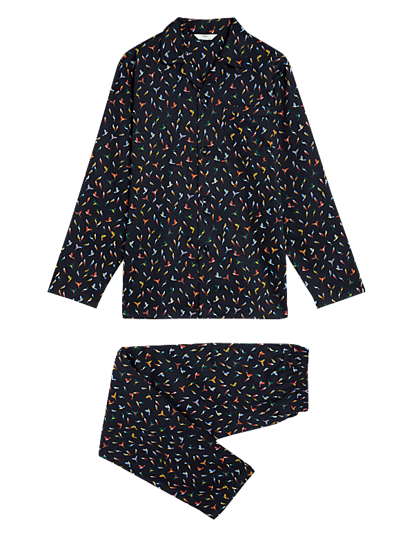 Pure Cotton Budgie Print Pyjama Set