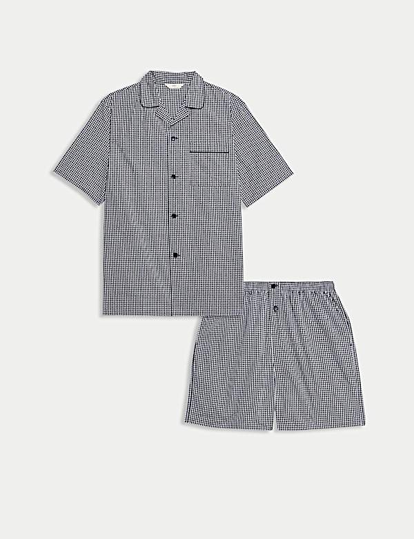 Pure Cotton Checked Pyjama Set - AT