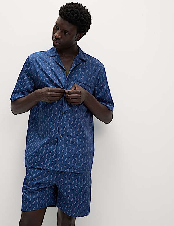 Pure Cotton Flamingo Pyjama Set - JP