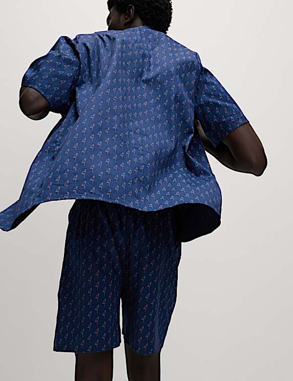 Pure Cotton Flamingo Pyjama Set - JP