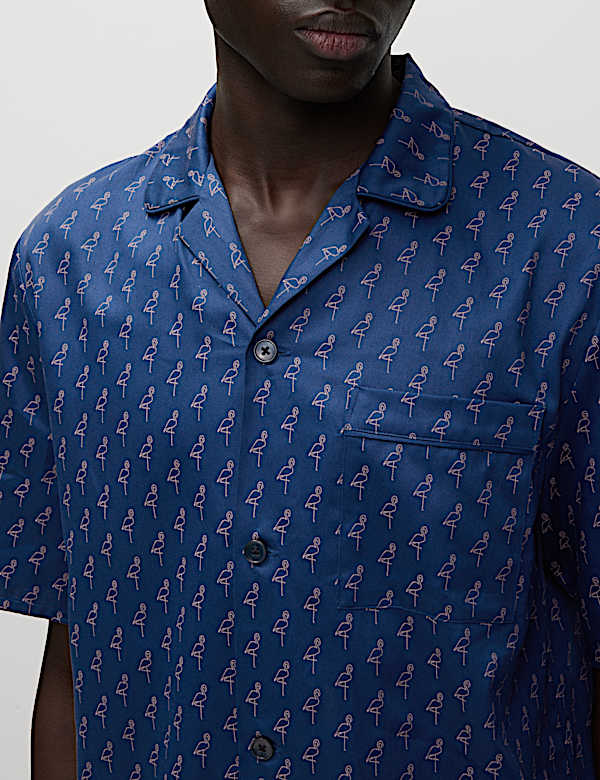 Pure Cotton Flamingo Pyjama Set - JP