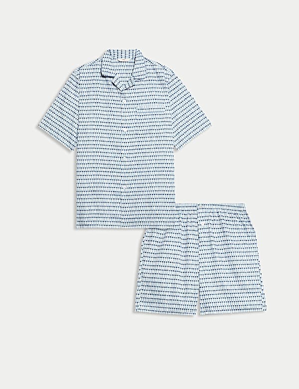 Pyjamaset van zuiver katoen met print - NL