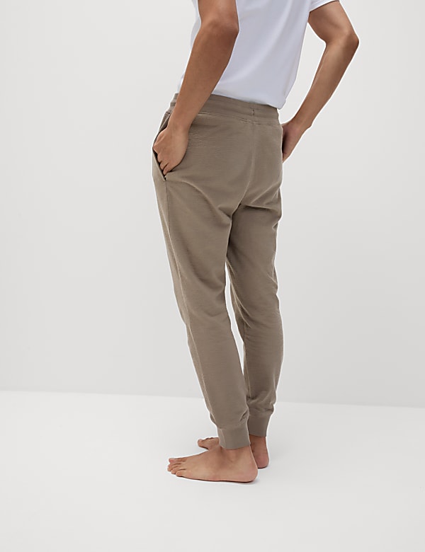Pure Cotton Textured Joggers