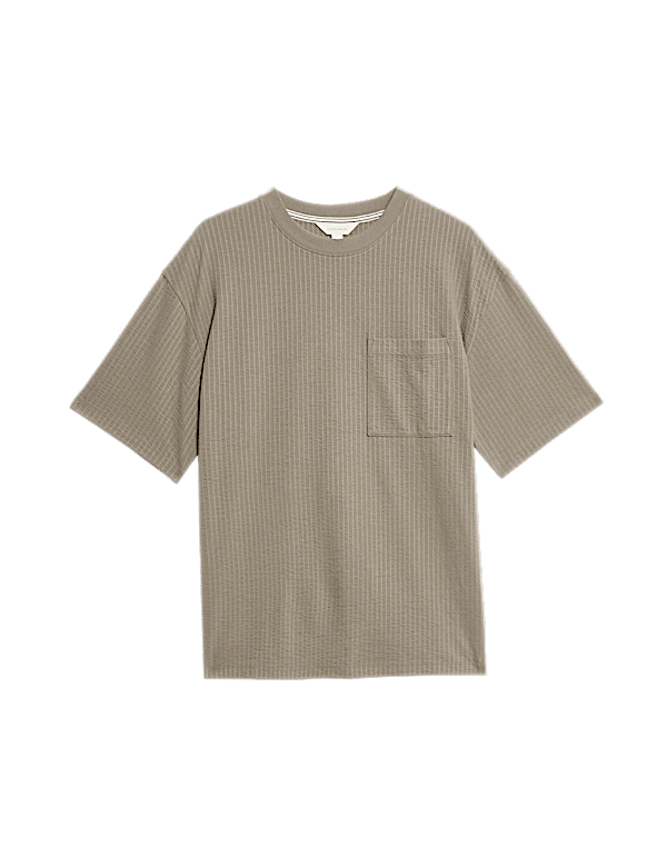 Cotton Rich Textured Loungewear Top