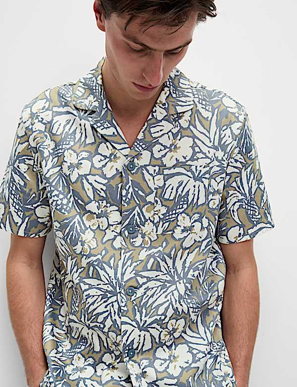 Pure Cotton Tropical Print Pyjama Set