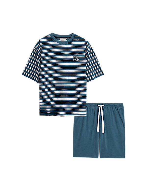 Pure Cotton Striped #1 Dad Pyjama Set