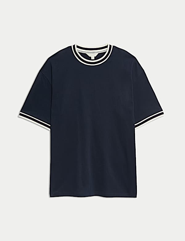 חולצה לבית עם פסים מכותנה טהורה - IL