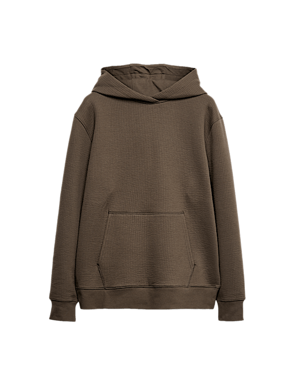 Cotton Rich Quilted Hoodie