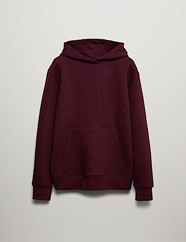 Cotton Rich Quilted Hoodie - BE