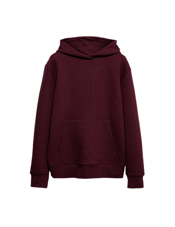 Cotton Rich Quilted Hoodie