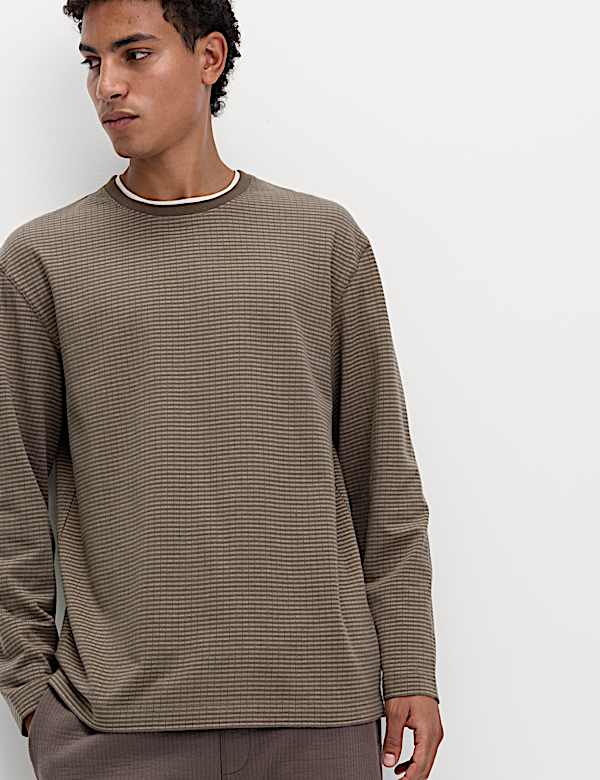 Pure Cotton Textured Loungewear Top - RO