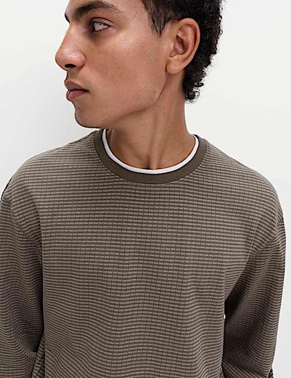 Pure Cotton Textured Loungewear Top - RO