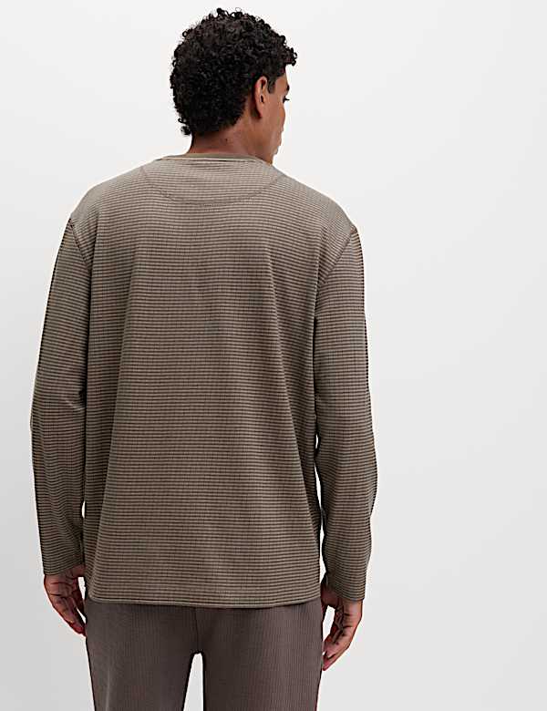 Pure Cotton Textured Loungewear Top - RO