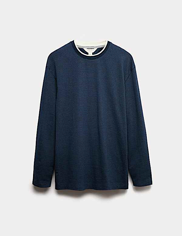 Pure Cotton Textured Loungewear Top - CA