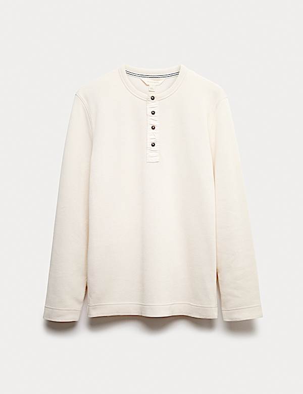 Top informal Henley de algod&oacute;n - US