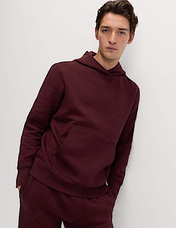 Cotton Rich Quilted Ribbed Joggers