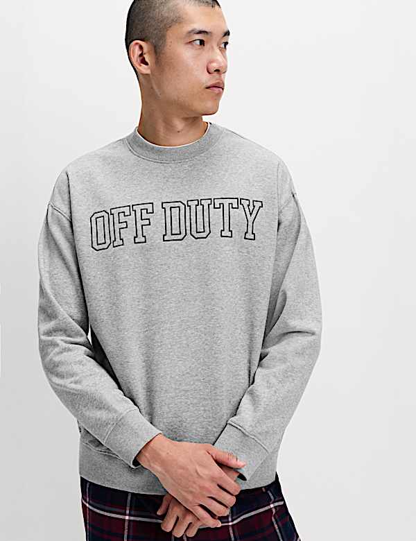 Cotton Rich Off Duty Loungewear Sweatshirt - RO