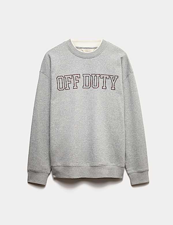 Cotton Rich Off Duty Loungewear Sweatshirt - RO