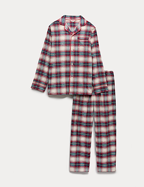 Pure Cotton Family Christmas Checked Pyjama Set - MV