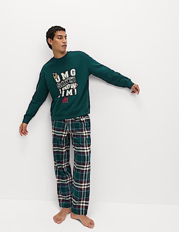Ensemble pyjama de Noël en coton à motif Elf - FR