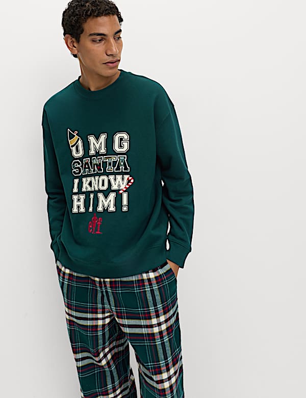 Ensemble pyjama de Noël en coton à motif Elf - FR