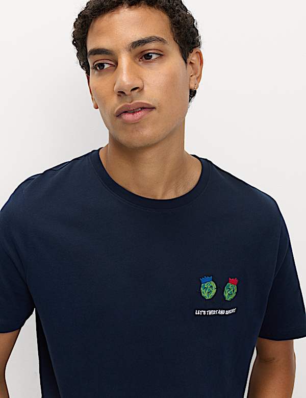 סט פיג'מה משפחתית לחג המולד מכותנה טהורה ובהדפס מאכלי חג - IL