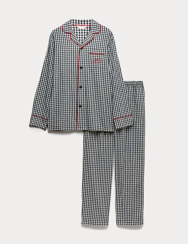 Set Piyama Katun Murni Up To Snow Good - ID