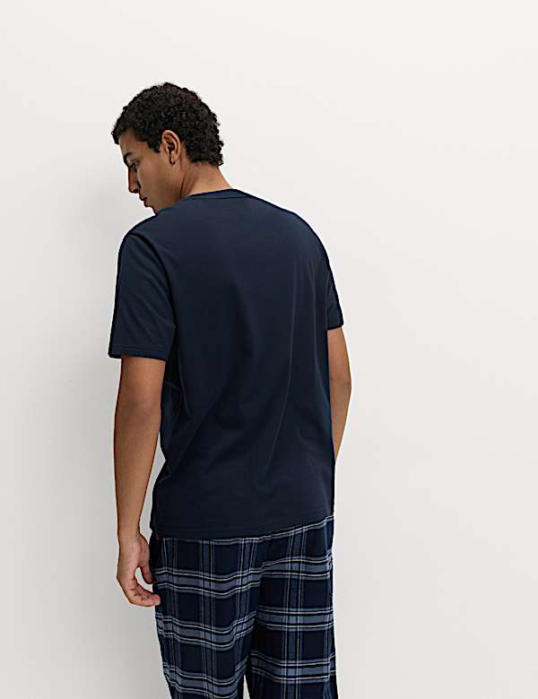 חולצה לבית מכותנה טהורה בדוגמת בירה לחג המולד - IL