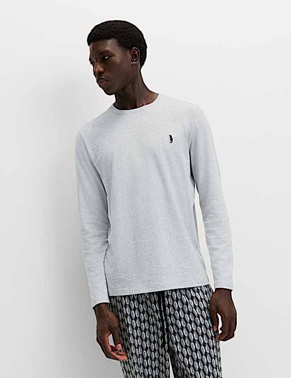 Pyjama van zuiver katoen met pinguïnprint - NL