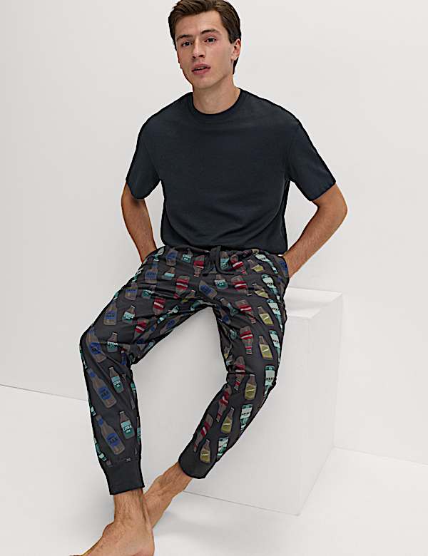 Beer Print Joggers - CN