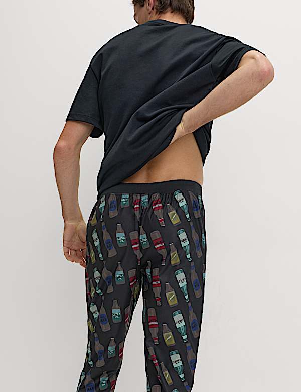 Beer Print Joggers - CN