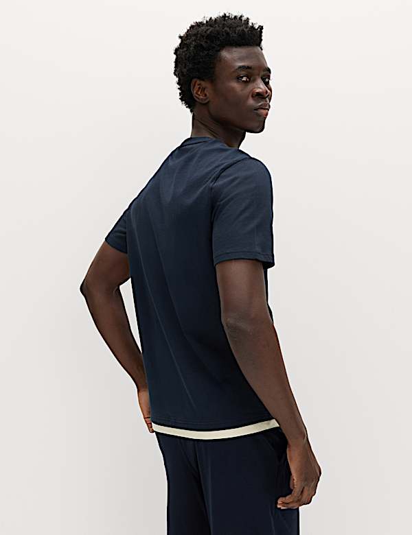 Pure Cotton Sunset Graphic Loungewear Top - MX