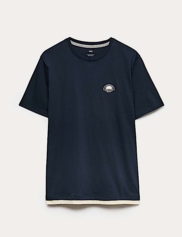 Pure Cotton Sunset Graphic Loungewear Top - MX