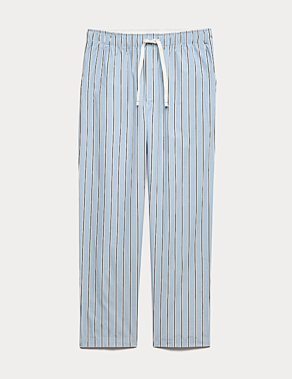 Pure Cotton Striped Loungewear Bottoms - BN