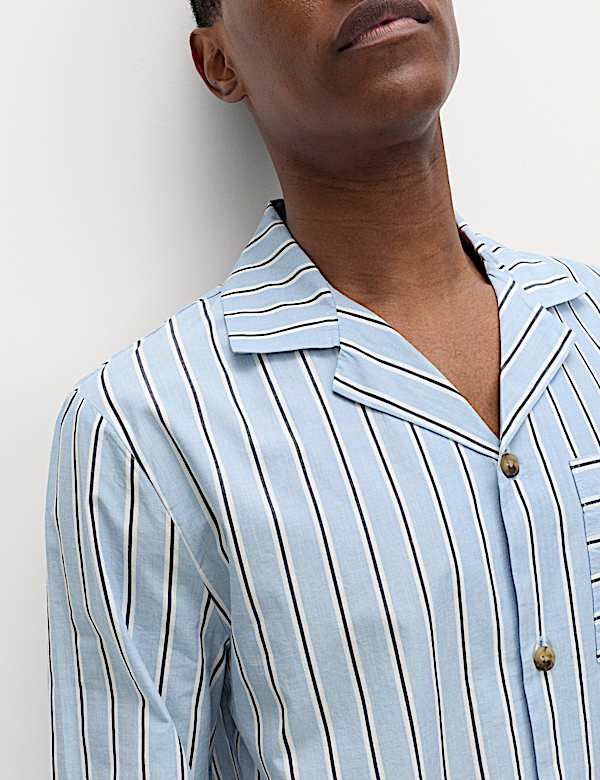 Pure Cotton Striped Pyjama Top - IL