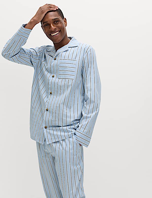 Pure Cotton Striped Pyjama Top - IL