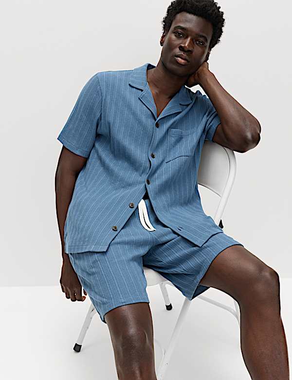 Cotton Rich Jersey Textured Loungewear Top