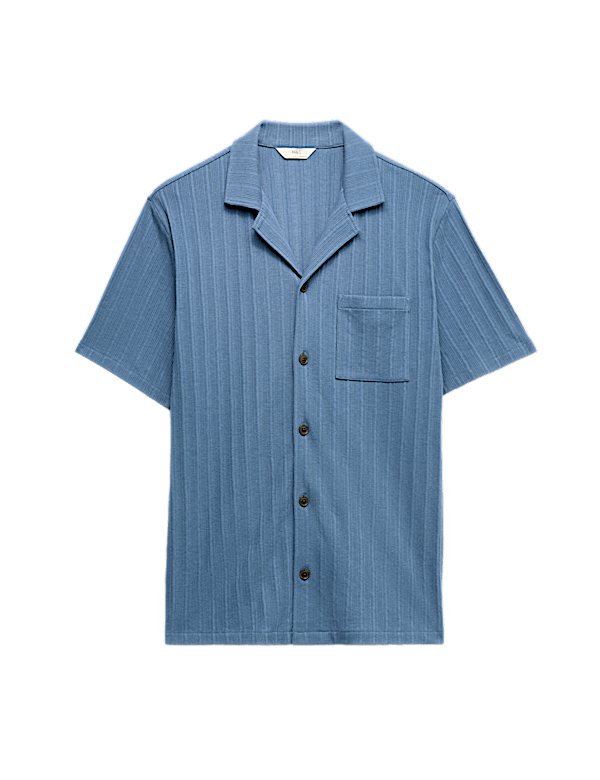 Cotton Rich Jersey Textured Loungewear Top