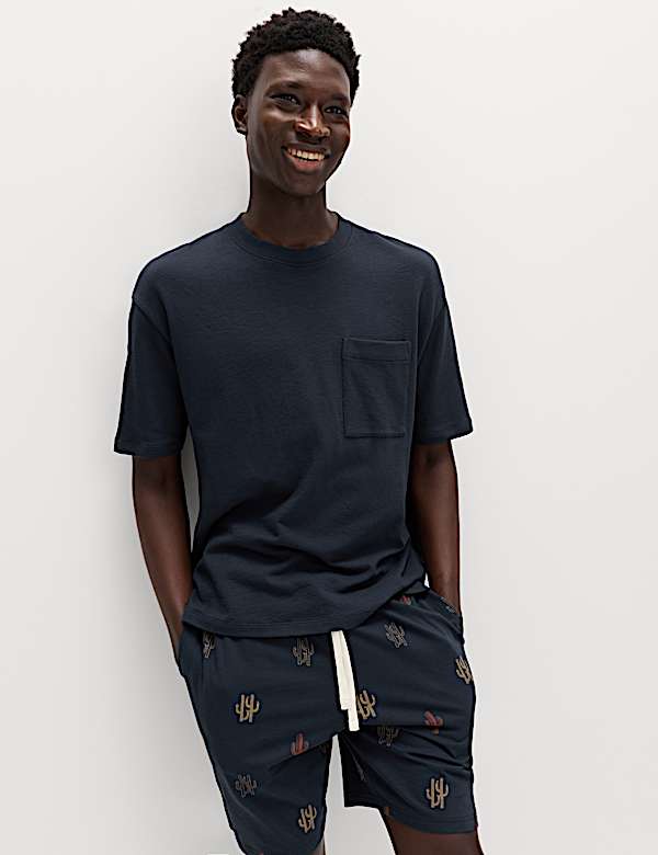 Pure Cotton Cactus Print Pyjama Set - CY