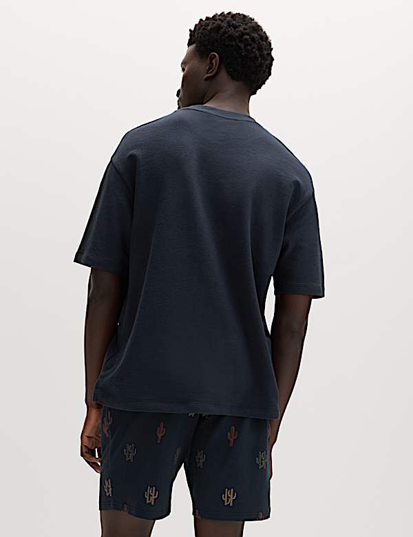 Pure Cotton Cactus Print Pyjama Set - CY