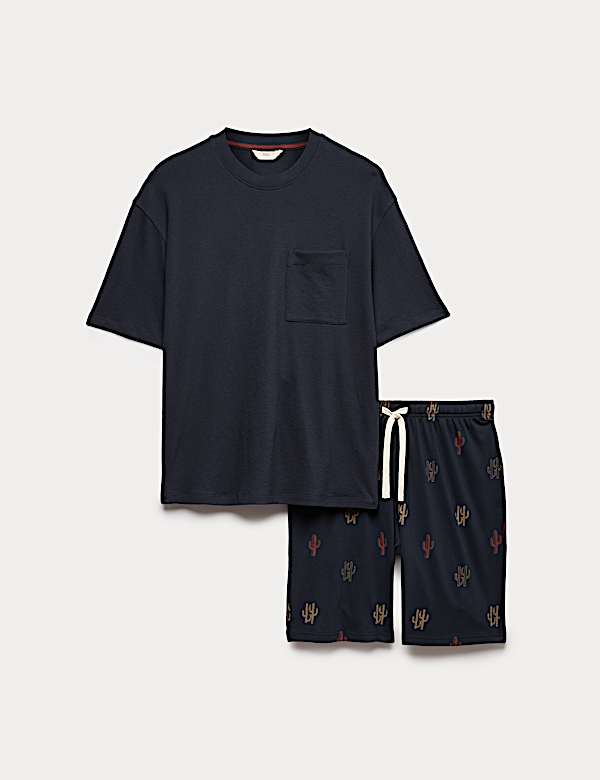 Pure Cotton Cactus Print Pyjama Set - CY
