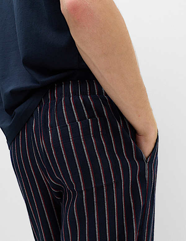 Pure Cotton Striped Pyjama Bottoms - JP